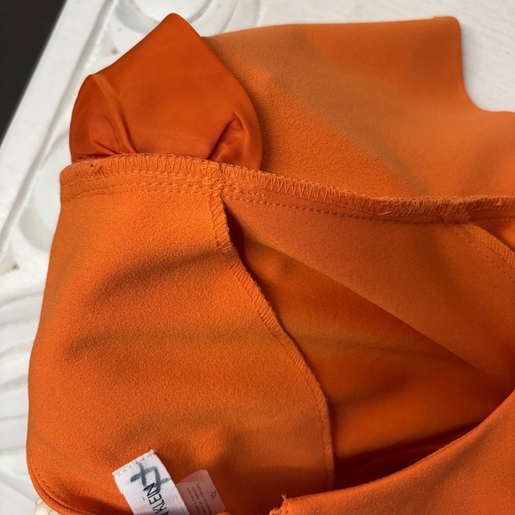 Calvin Klein Faux Suede Orange Pencil Dress 12 Cap
Sleeve midi Sheath - Picture 7 of 8